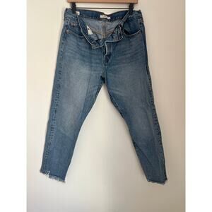 Levi Wedgie Fit  Straight Leg Distressed Ankle Jeans